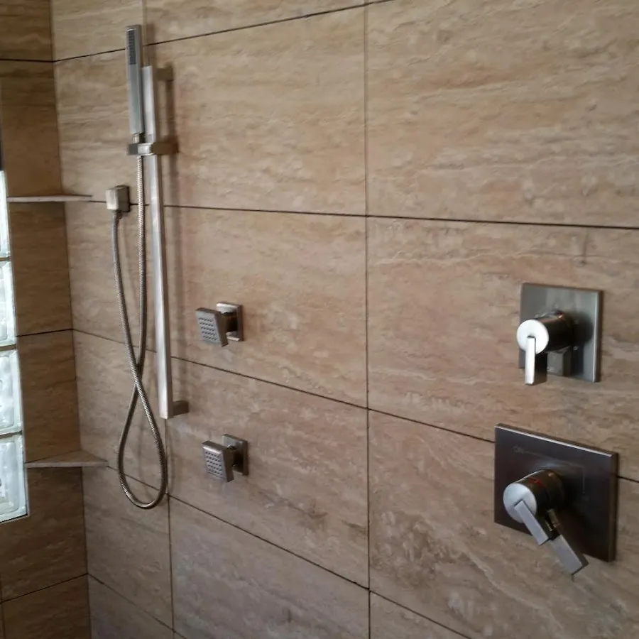 Shower fixture installation for Water Heater Replacement in St. Francis